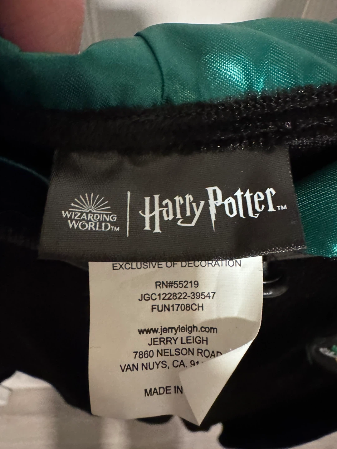 Harry Potter Slytherin Costume Robe Child Unisex Medium - photo 3