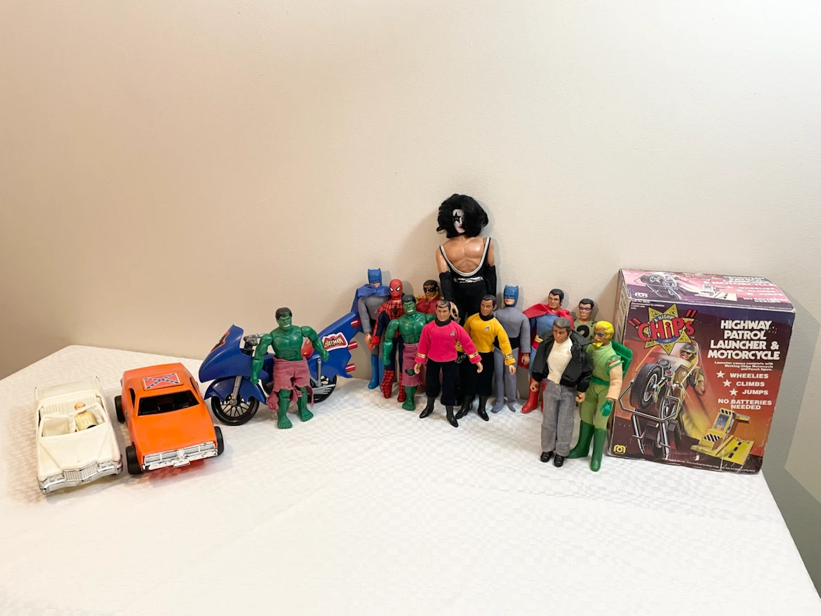 Large Collection of Vintage Mego Action Figures