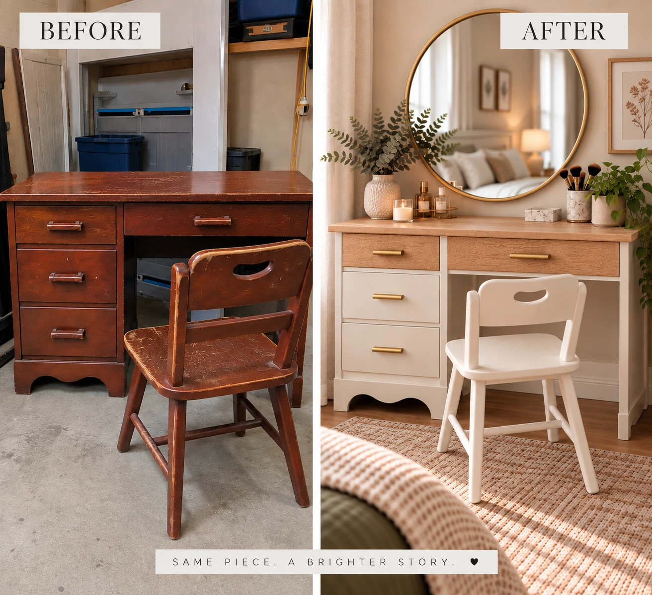 3 Piece dresser, Vanity/Desk set - photo 4