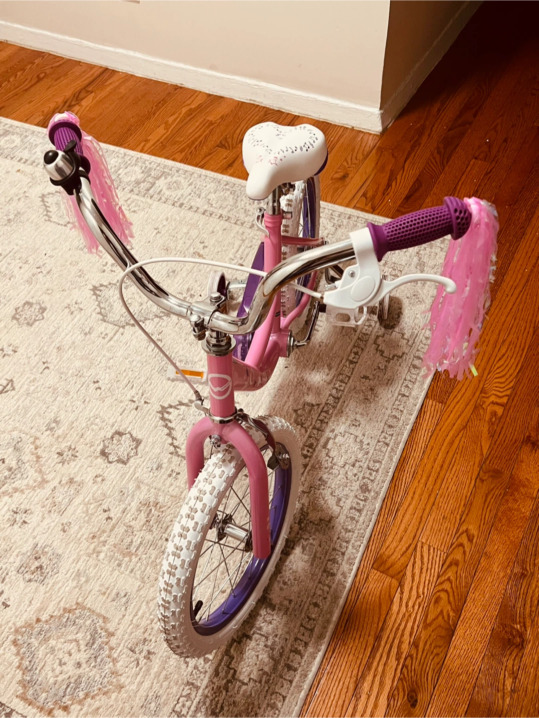Girls 16-inch Pink Bicycle with Training Wheels - photo 2