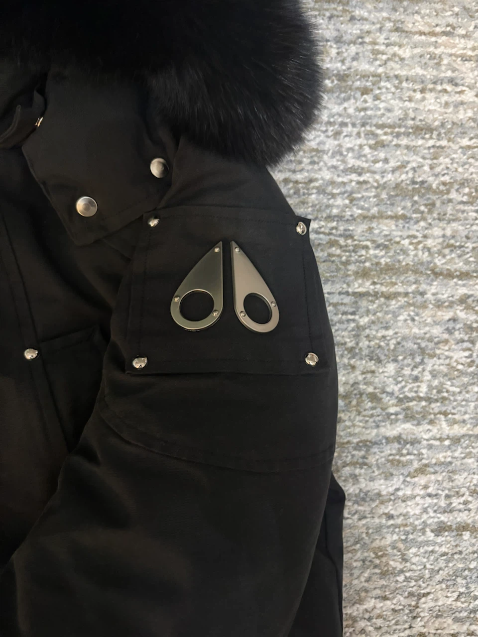 Moose Knuckles Down-Filled Bomber Jacket Black - photo 2