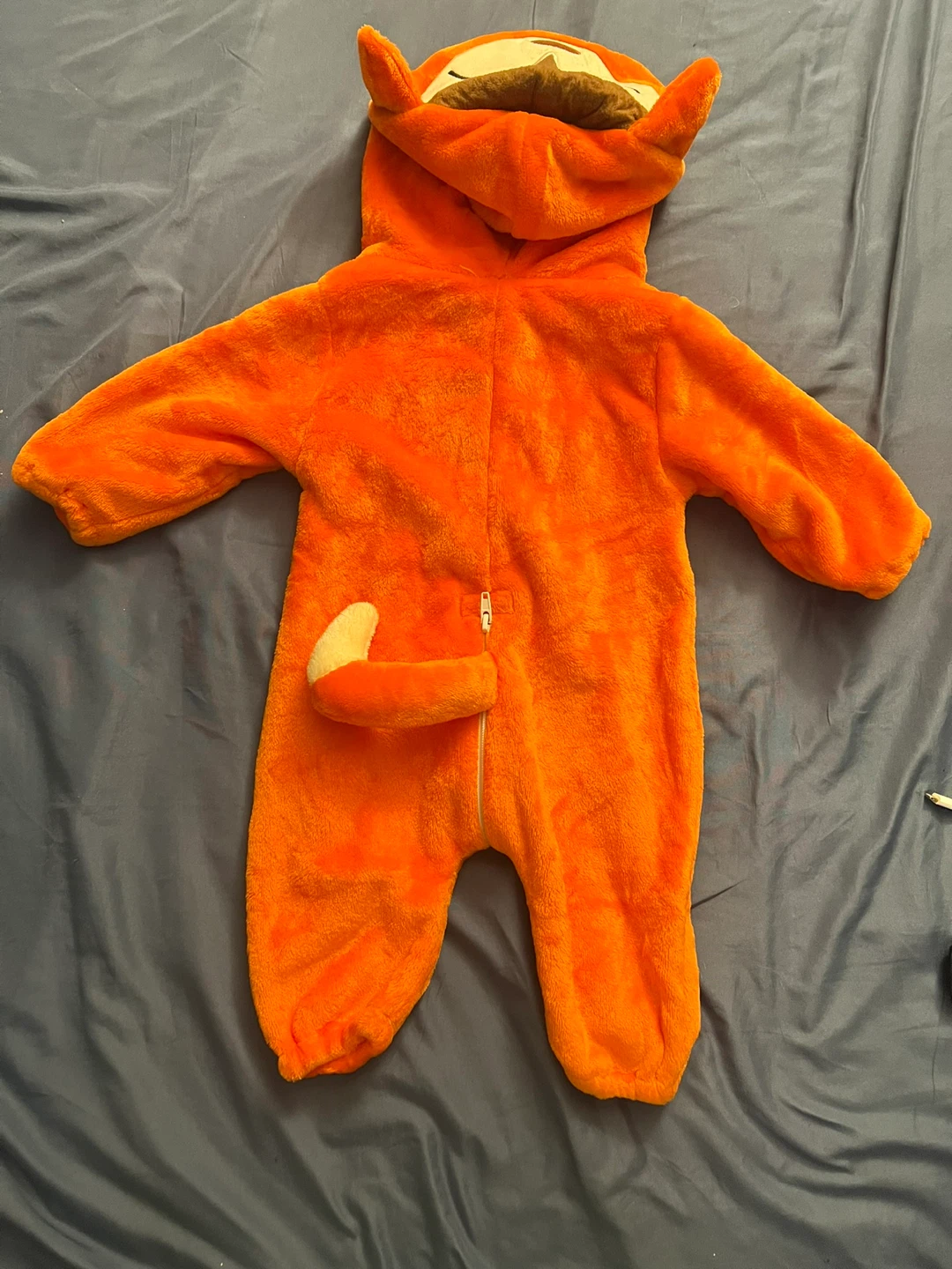 Baby Fox Hooded Flannel Onesie - photo 5
