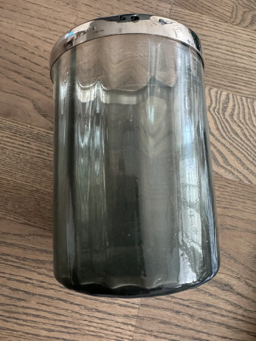 Italian Dark-Green Glass Art ( can treat as pen container) - photo 2