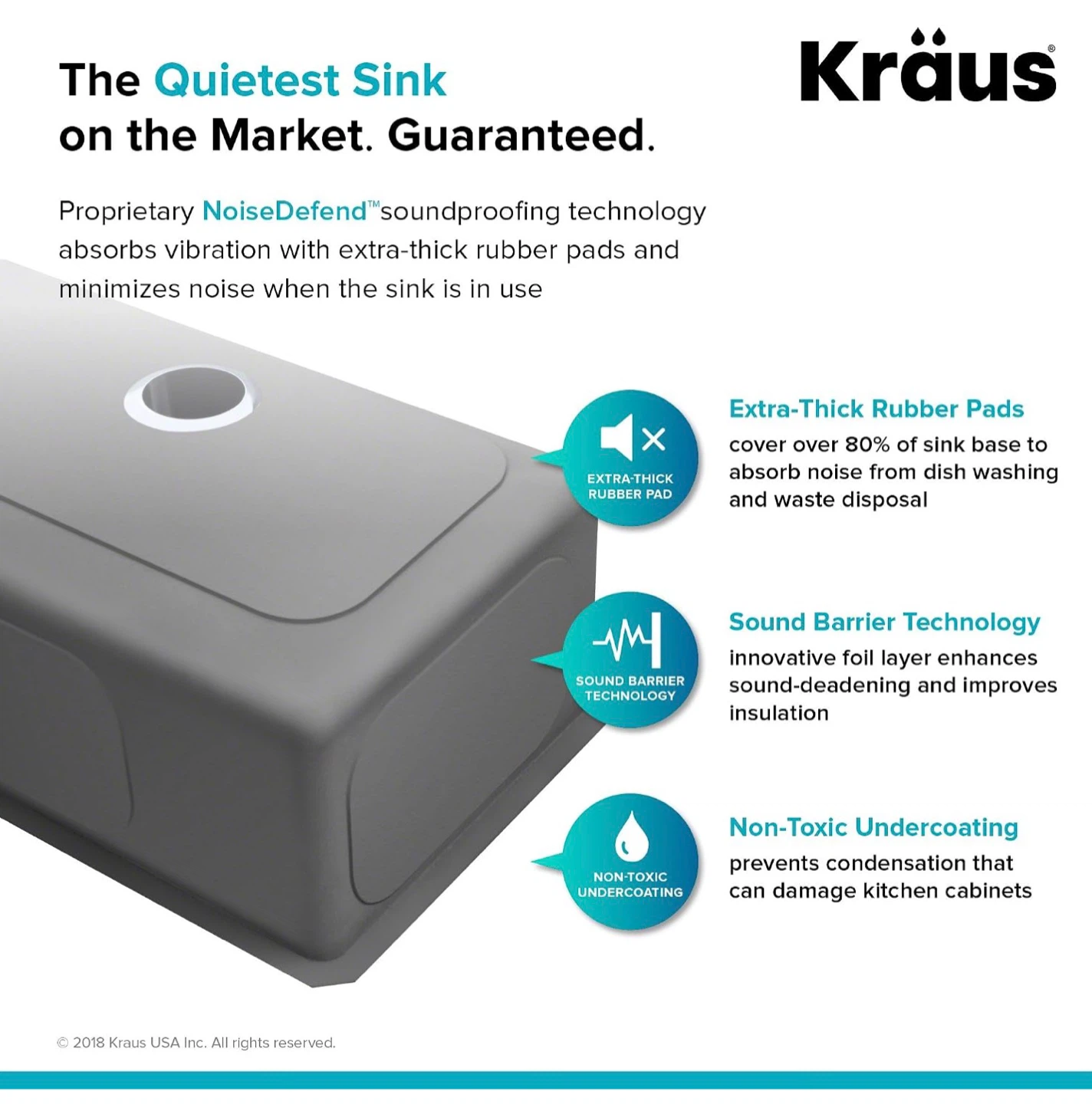Kraus KHU103-33 Undermount Stainless Steel Kitchen Sink - photo 5