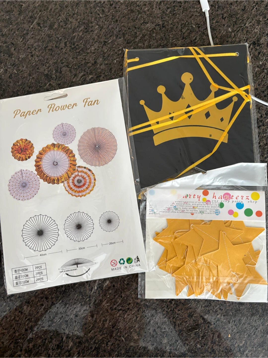 250+ pc Black/Gold Birthday Kit - photo 4