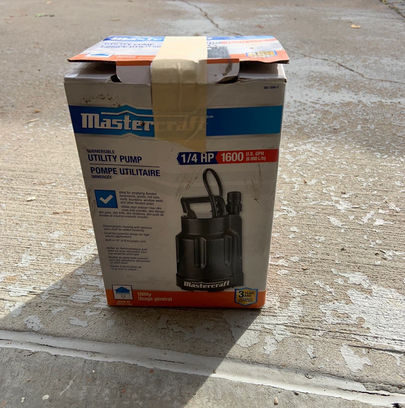 Mastercraft 1/4 HP Submersible Utility Pump - photo 3