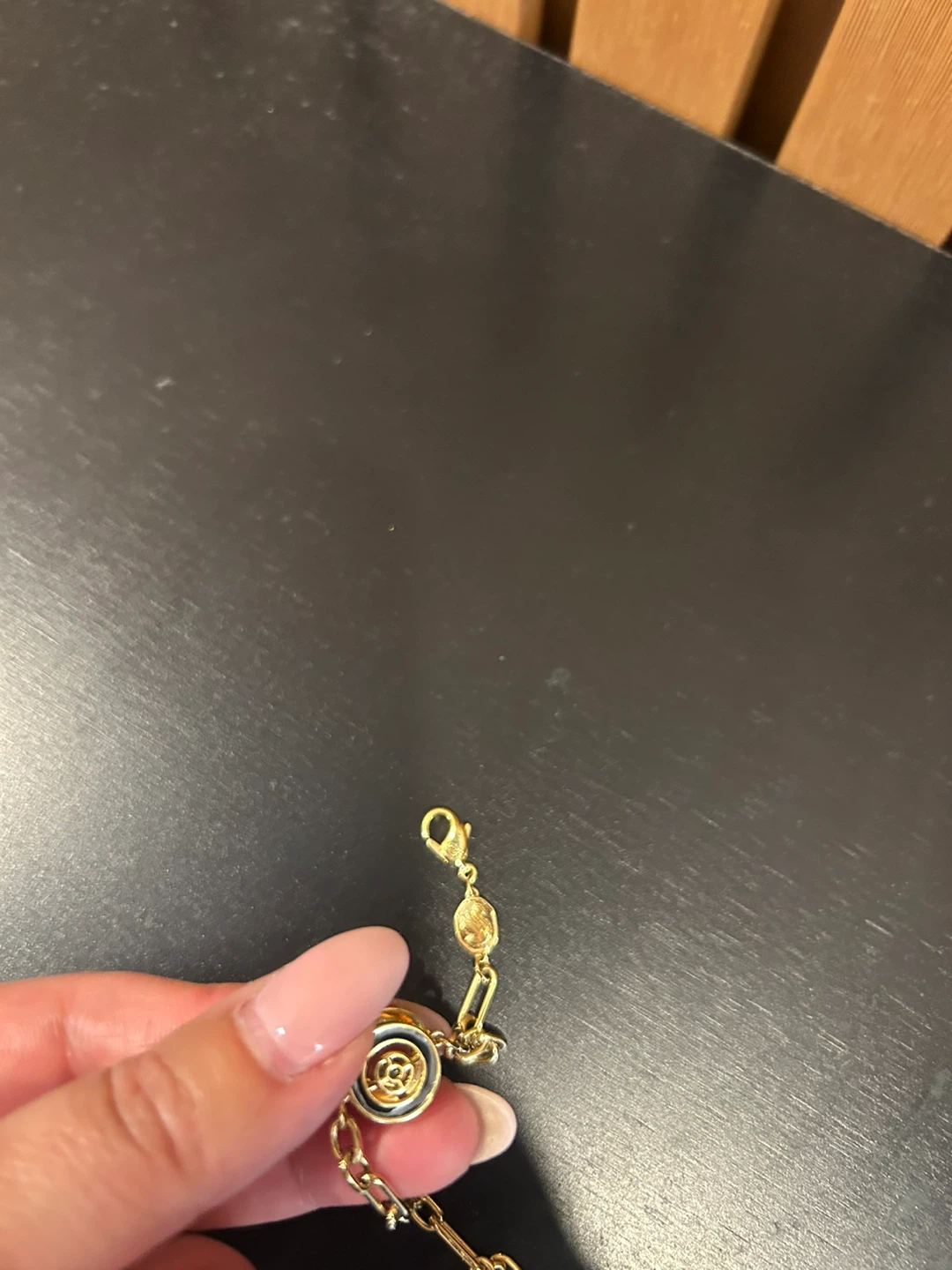 Swarovski Gold-Tone Bracelet with Green Crystal - photo 3