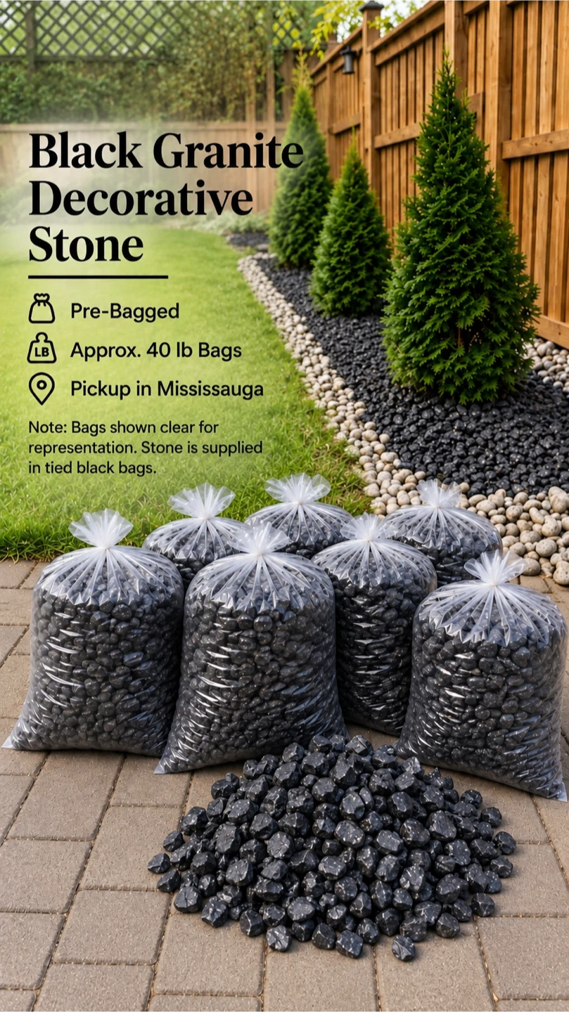 Black Granite Decorative Stone