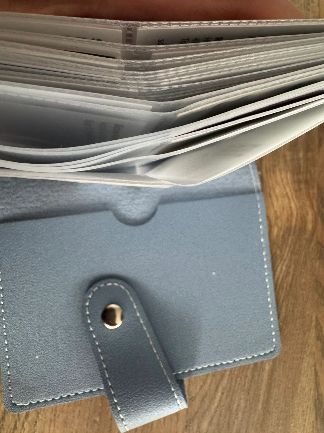 Blue Faux Leather Business/Name Card Holder - photo 2