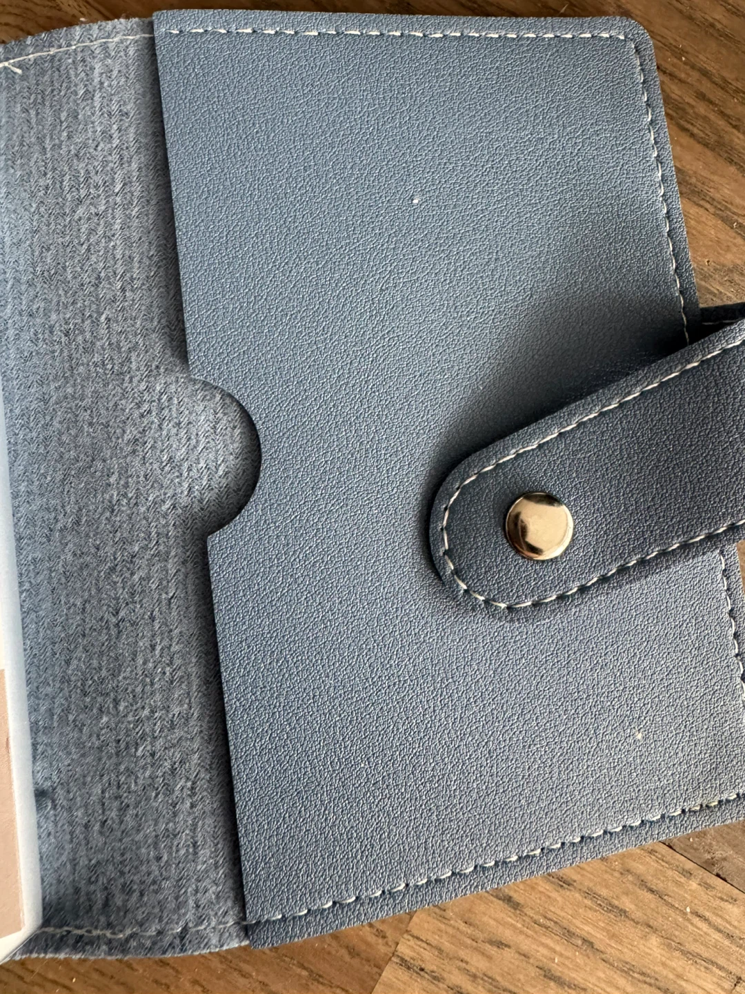 Blue Faux Leather Business/Name Card Holder - photo 3