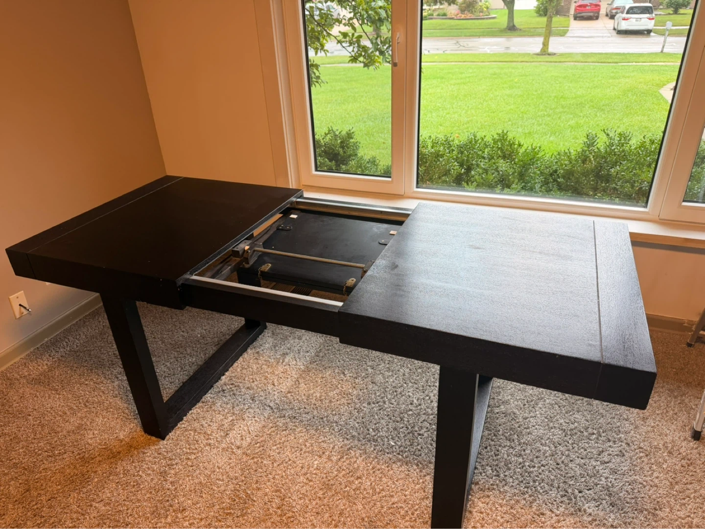 Black Expandable Dining Table - photo 3