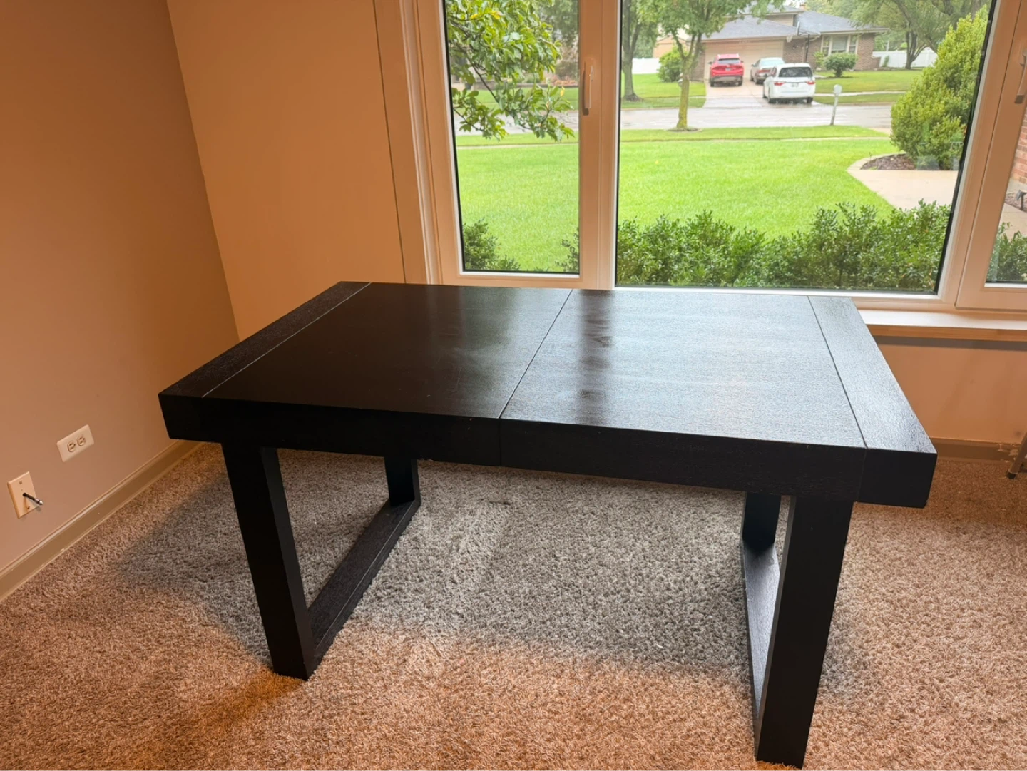Black Expandable Dining Table - photo 2
