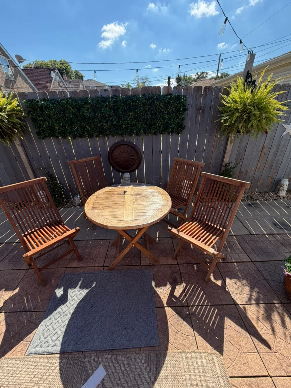 Wooden Patio Bistro Set - photo 4