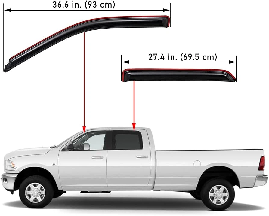 Dodge Ram Window Visors - Brand new - photo 3