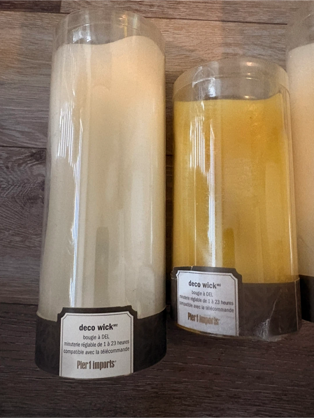 Pier 1 Wax Pillar Candles, 6 Assorted Sizes, Can Be Used for Wax - photo 2