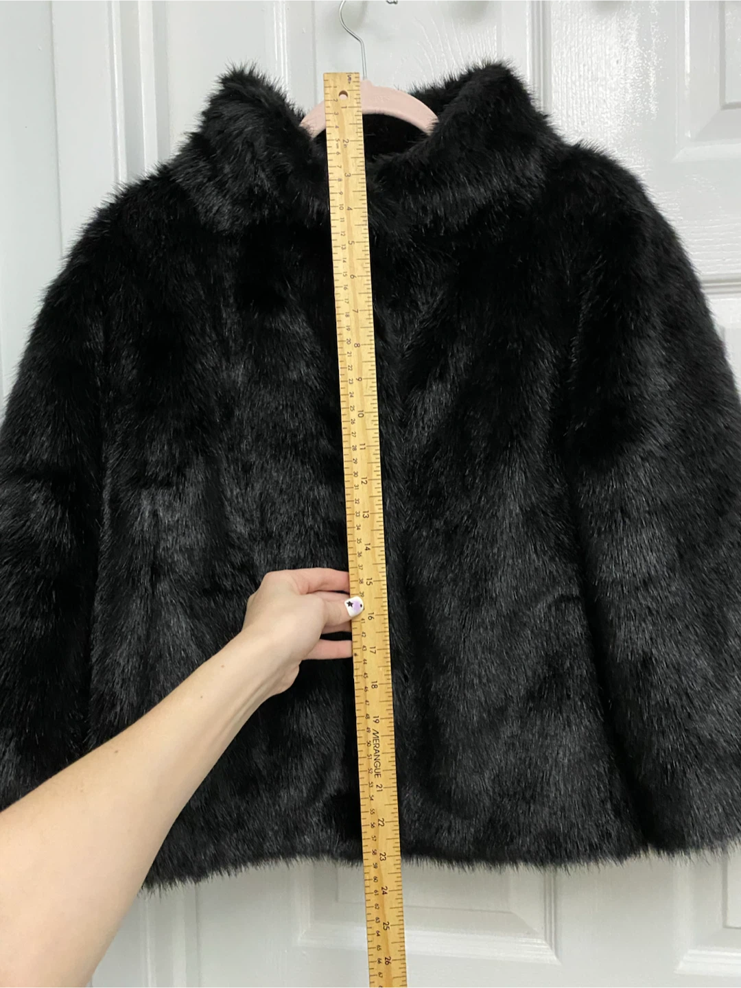 Ivanka Trump Faux Fur Jacket - Black - Size Medium - photo 5