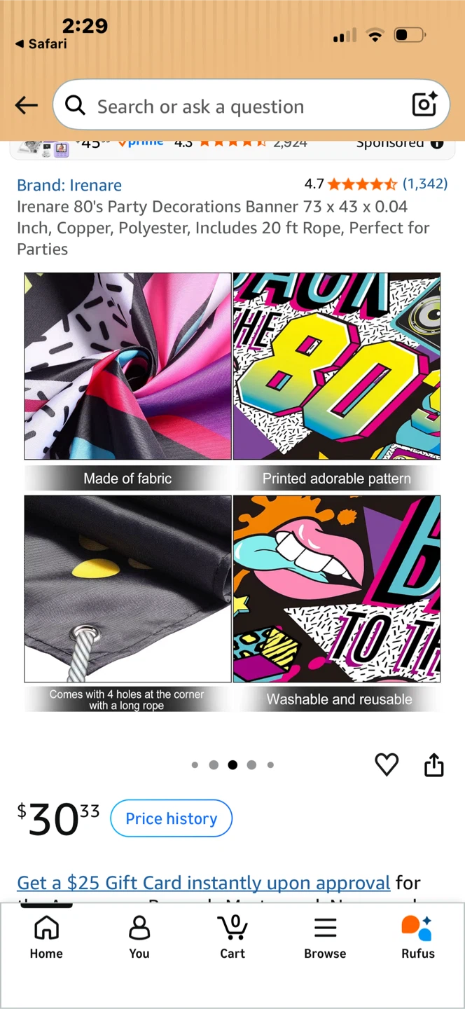 NEW 80’s Party Wall Banner - photo 4