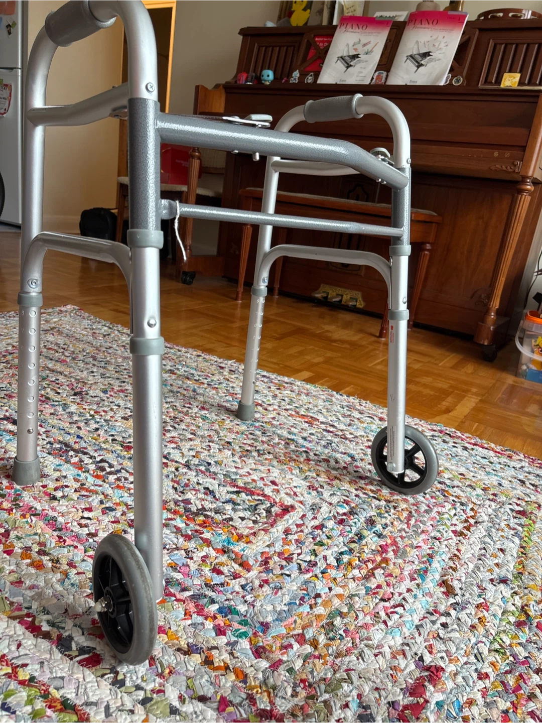 Folding Medical Walker with Wheels