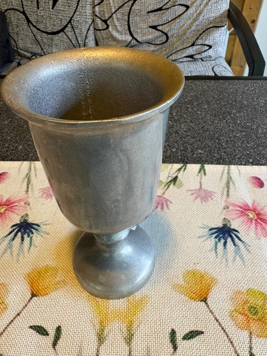 Pewter goblet