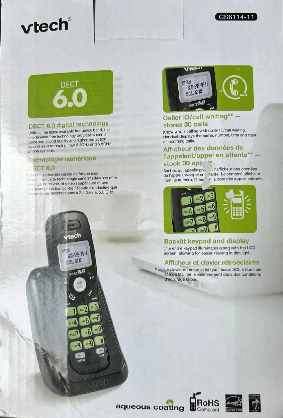 VTech CS6114-11 DECT 6.0 Cordless Phone