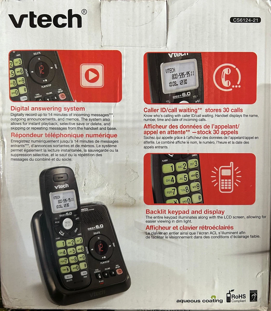 VTech CS6124-21 DECT 6.0 Cordless Phone
