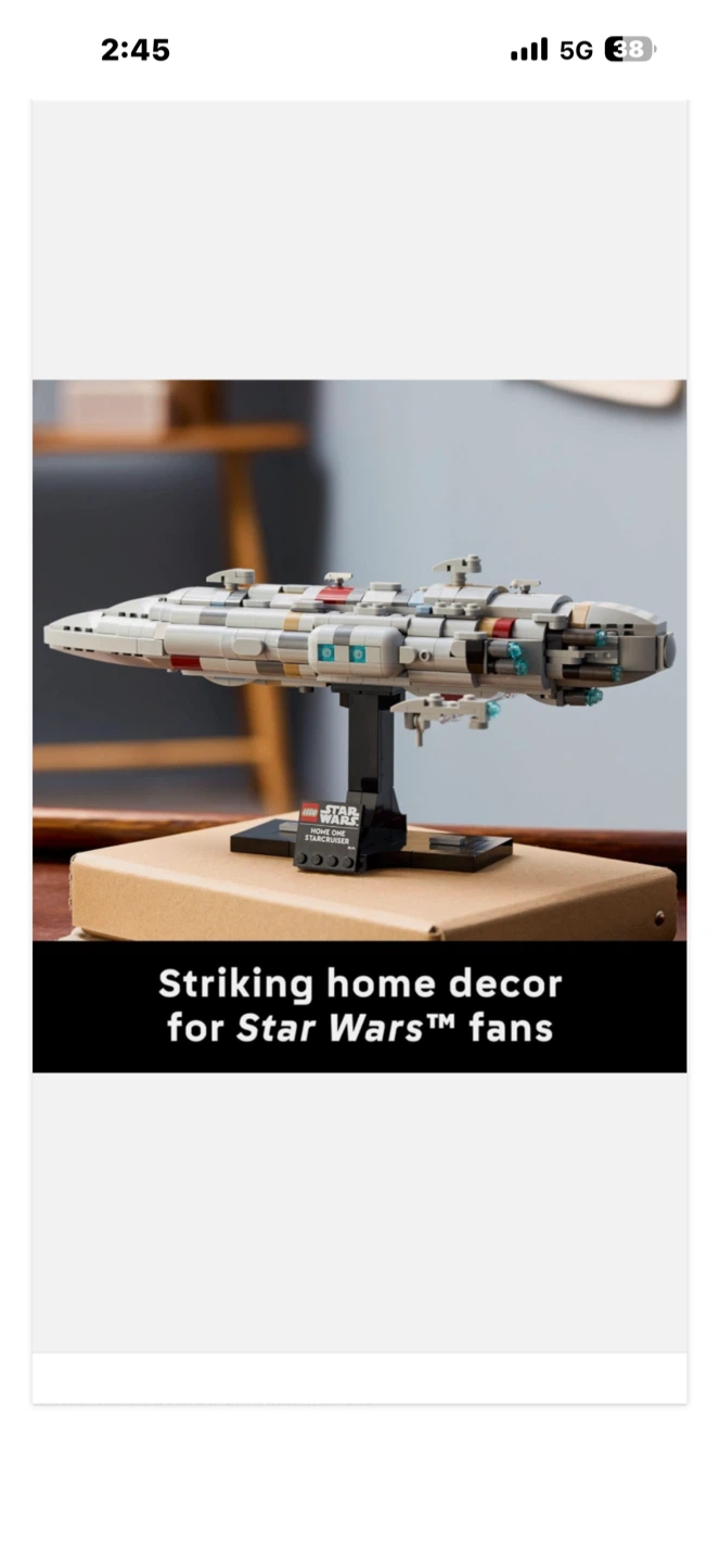 LEGO Star Wars 75405 Home One Starcruiser New Sealed - photo 2