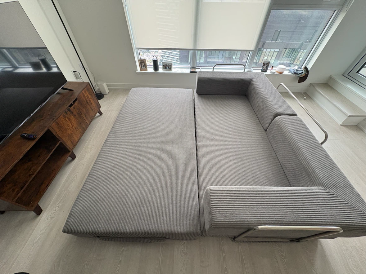 5-in-1 Convertible Corduroy Sofa Bed - photo 2
