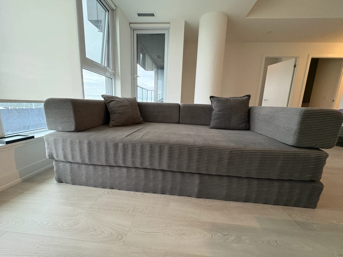 5-in-1 Convertible Corduroy Sofa Bed