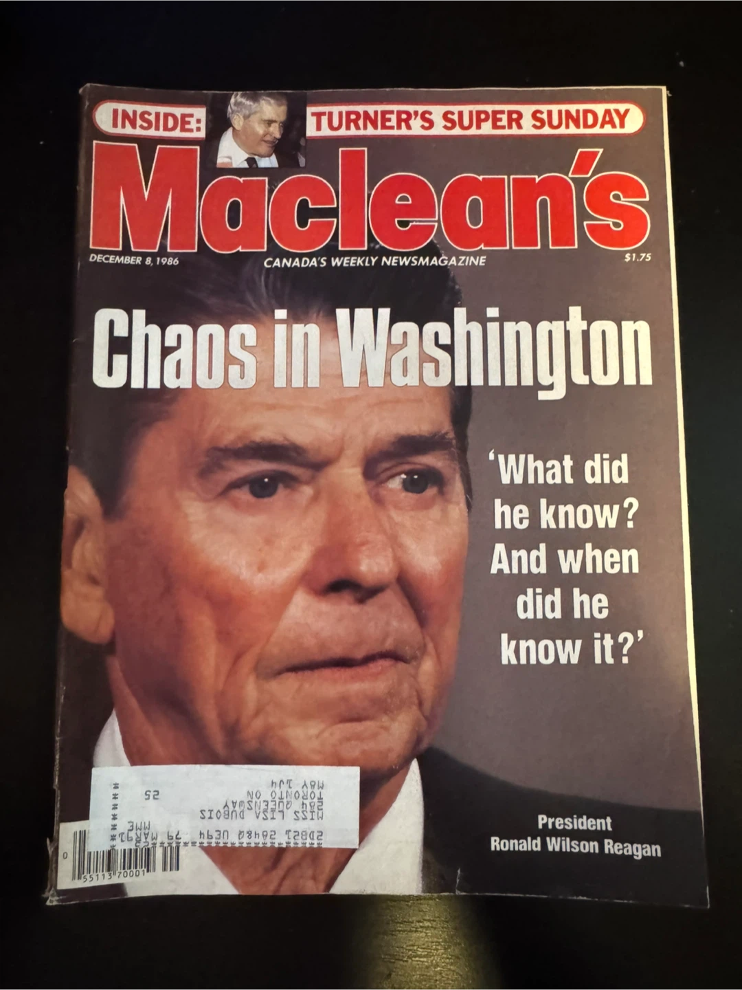 Vintage Maclean's Magazine December 8 1986