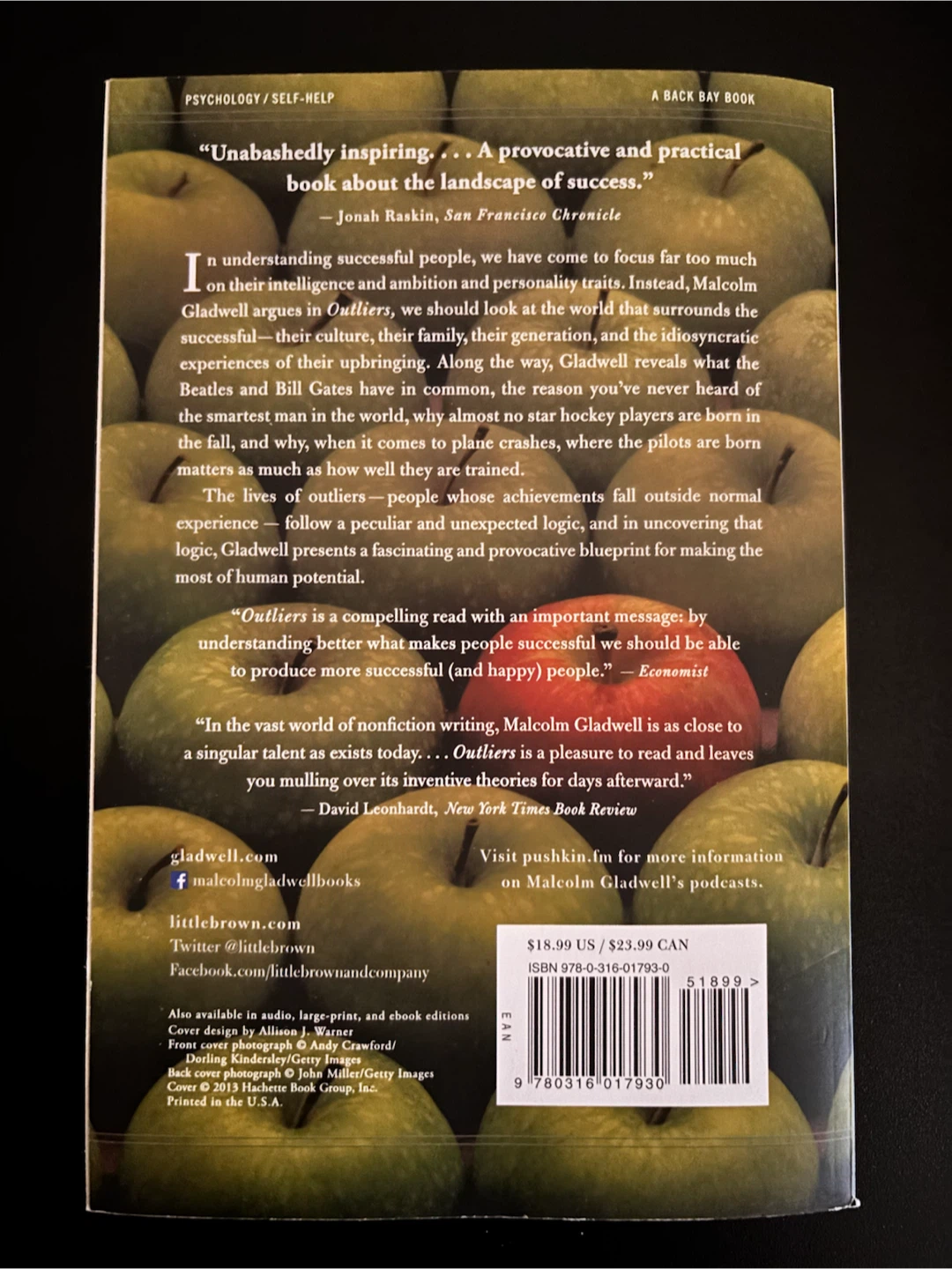 Outliers by Malcolm Gladwell - photo 2