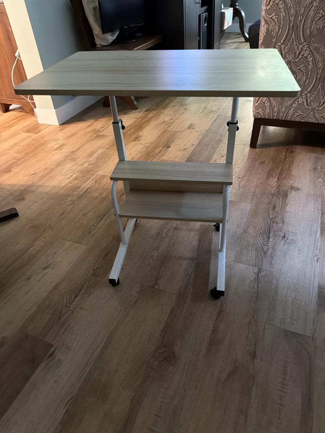 Adjustable Rolling Laptop Desk - photo 3