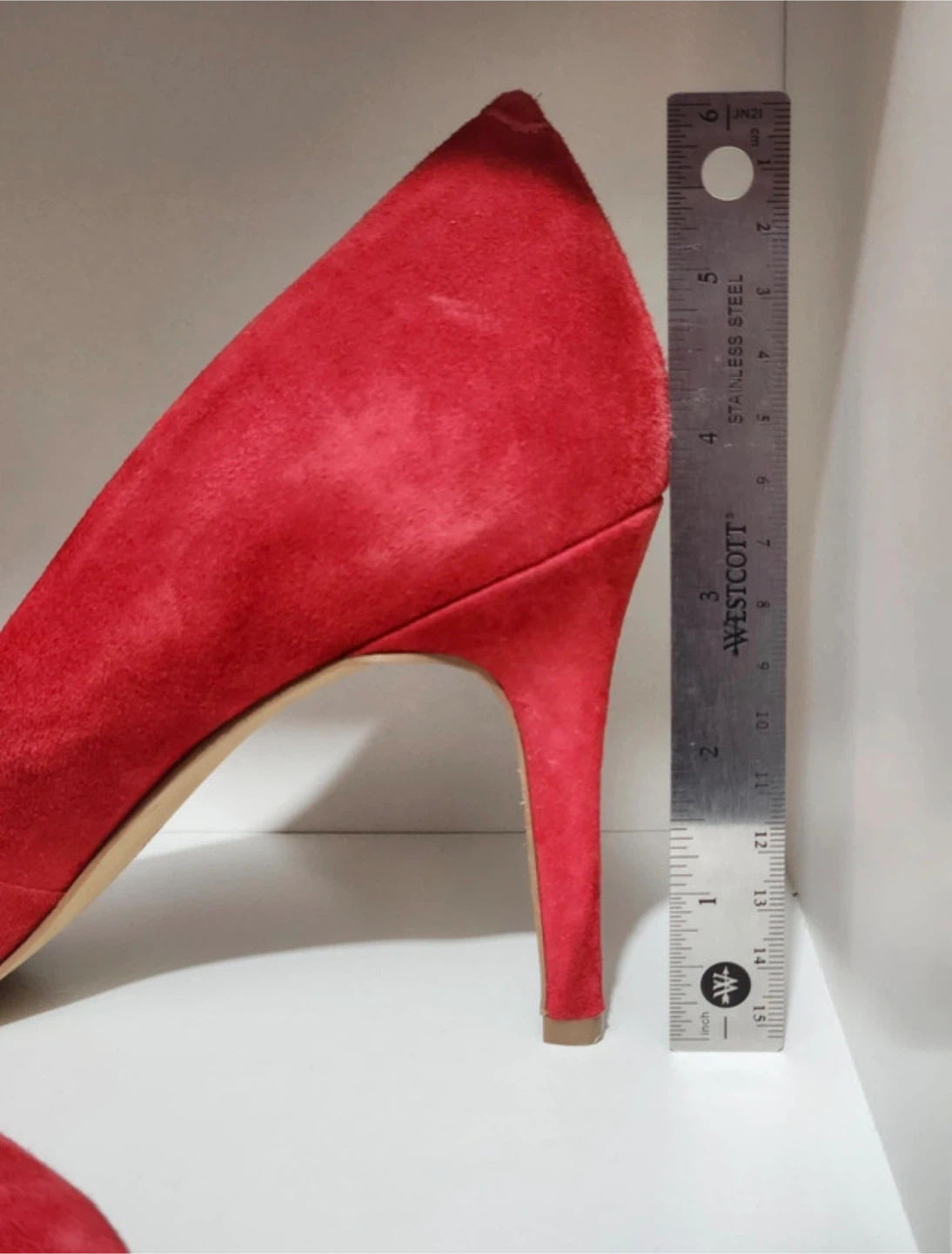 Jessica Simpson Red Suede Pointed Toe Pumps - photo 3