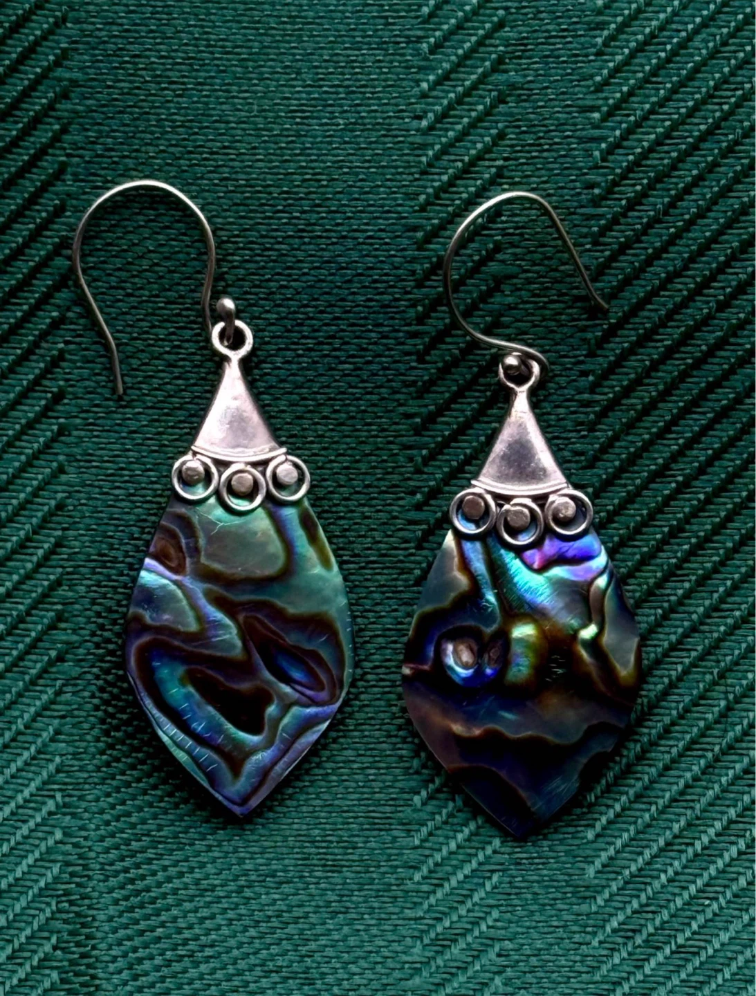 925 Sliver Abalone Shell Earrings