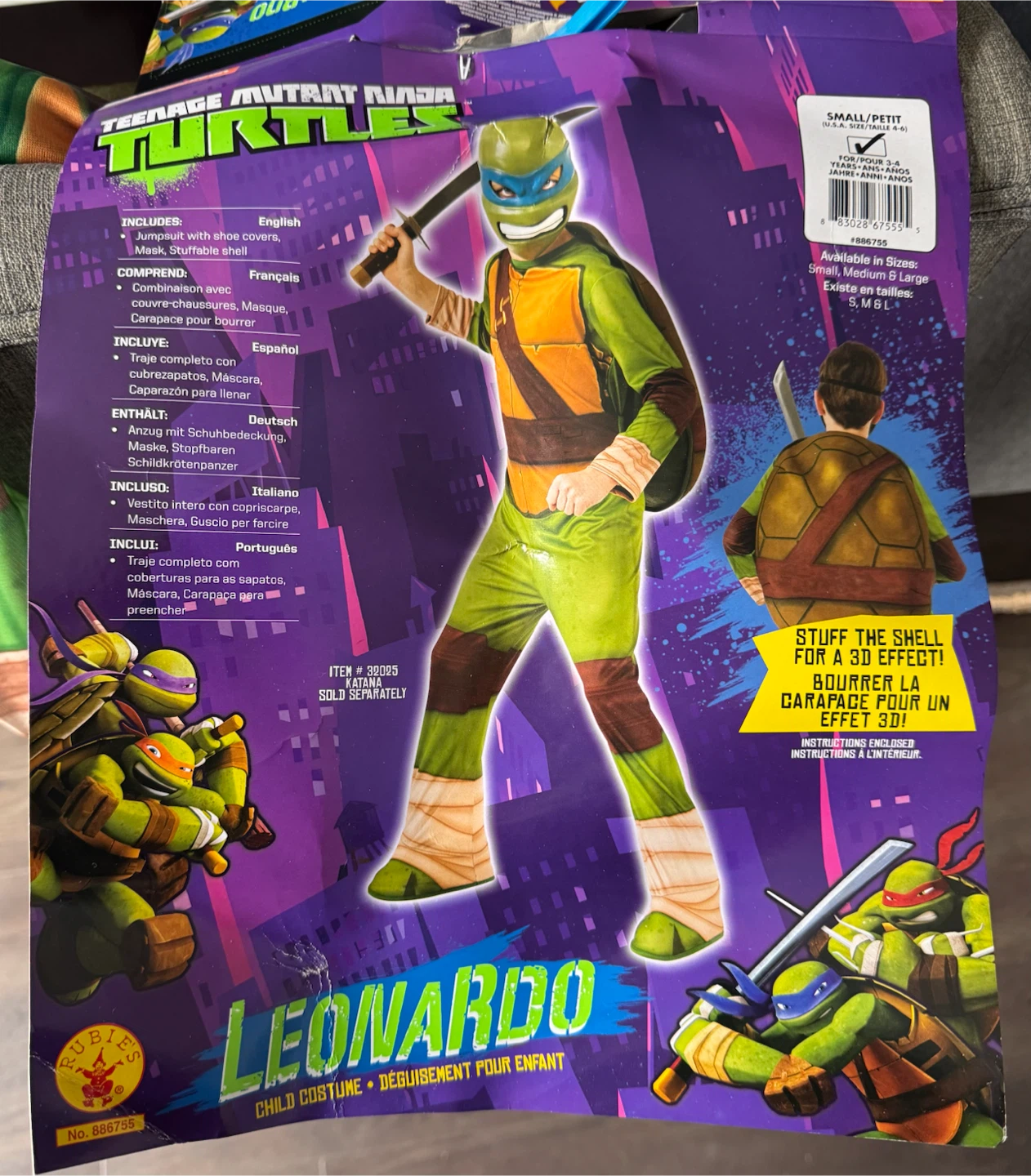 Leonardo TMNT Costume - BN