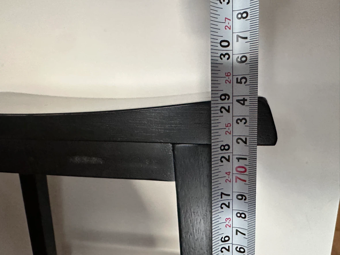 2 Black Wooden Bar Stools - photo 4