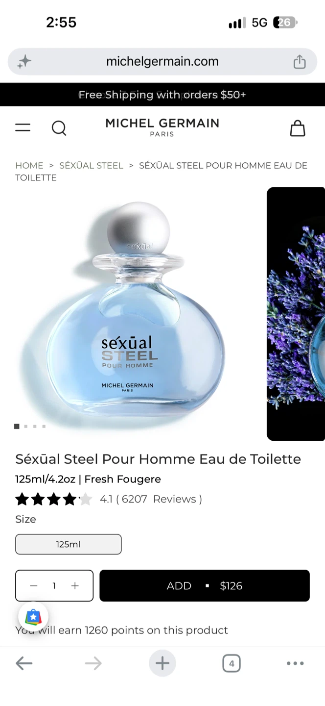 Michel Germain Sexual Steel Pour Homme Eau de Toilette - photo 2