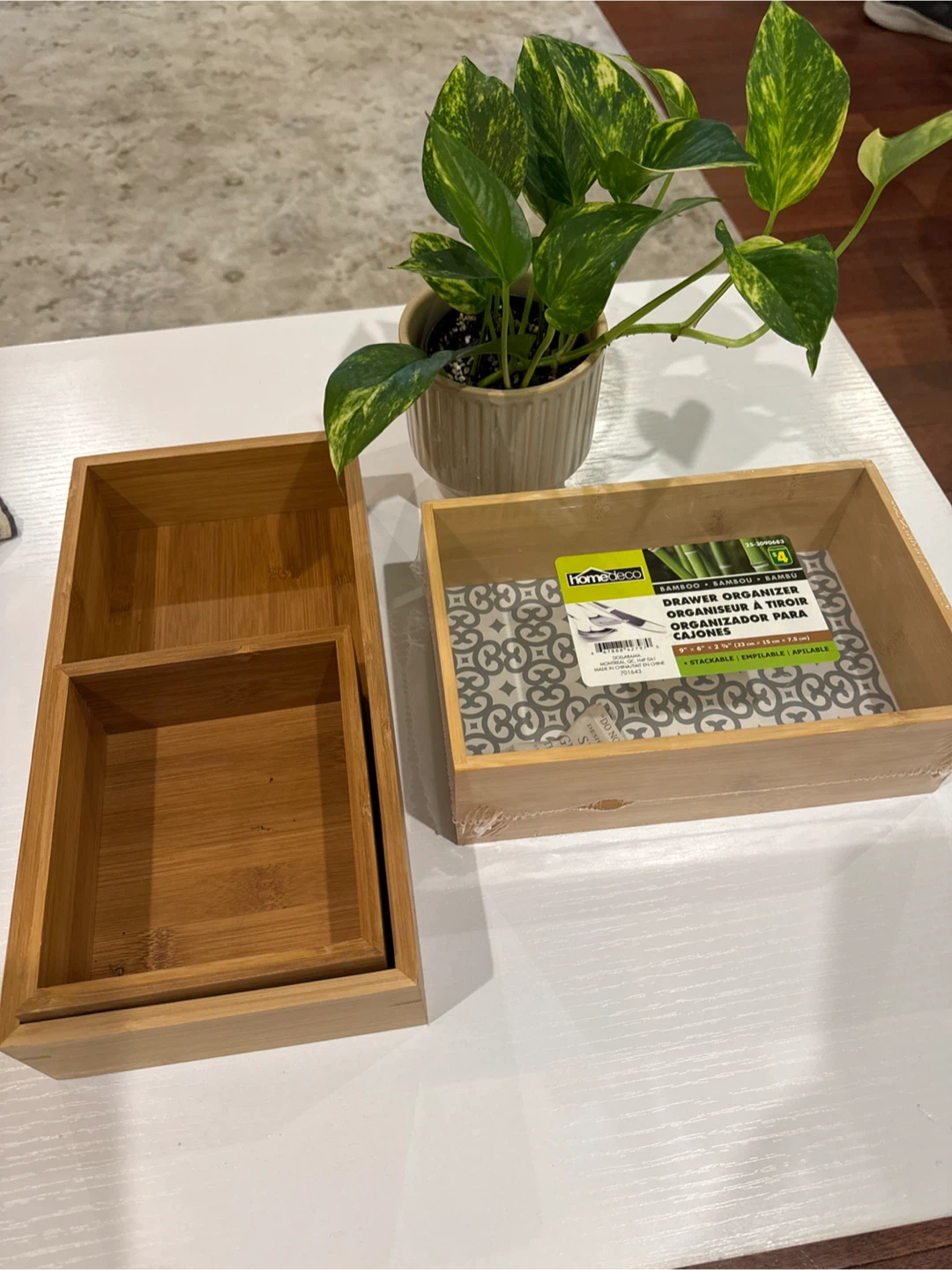 Home Deco Bamboo Drawer Organizers