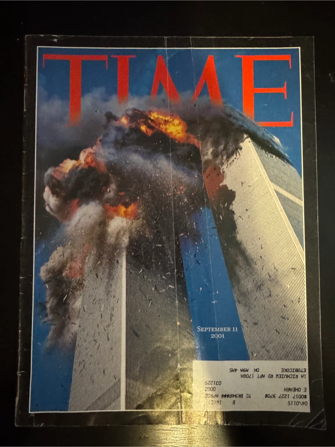 Vintage Time Magazine September 11 2001 Issue