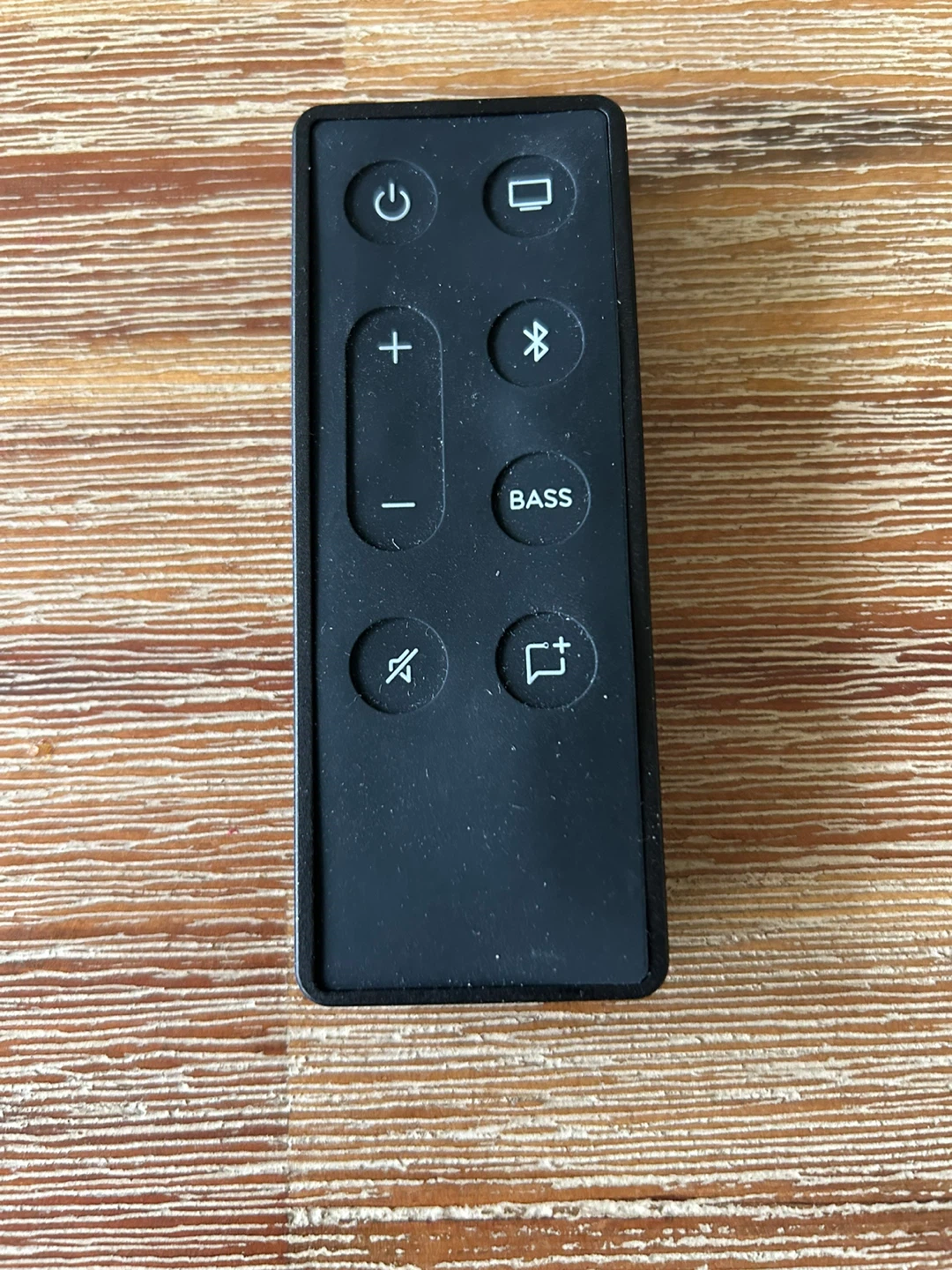 Black Soundbar Remote Control