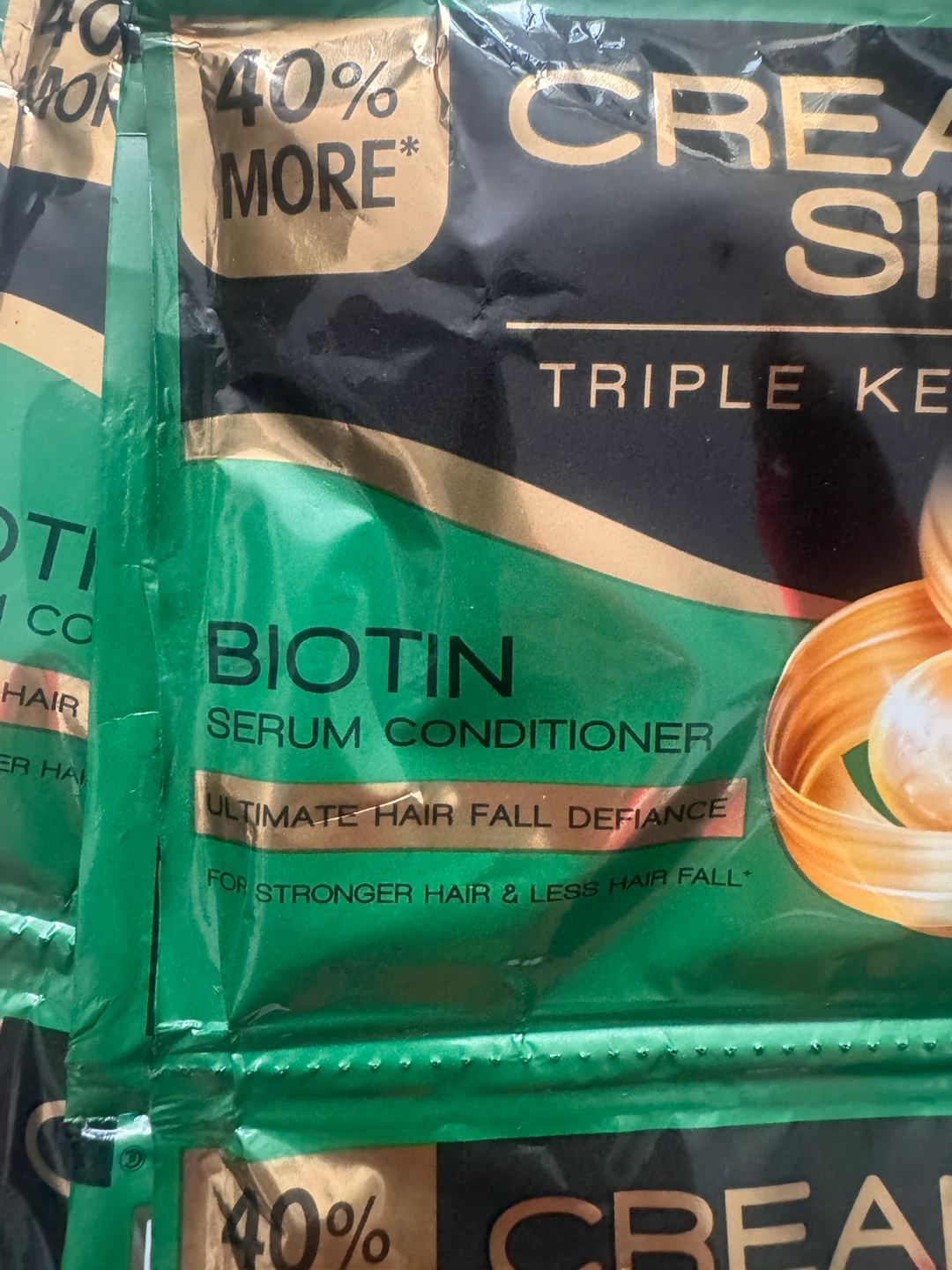 Cream Silk Triple Keratin Biotin Conditioner Sachets - photo 2