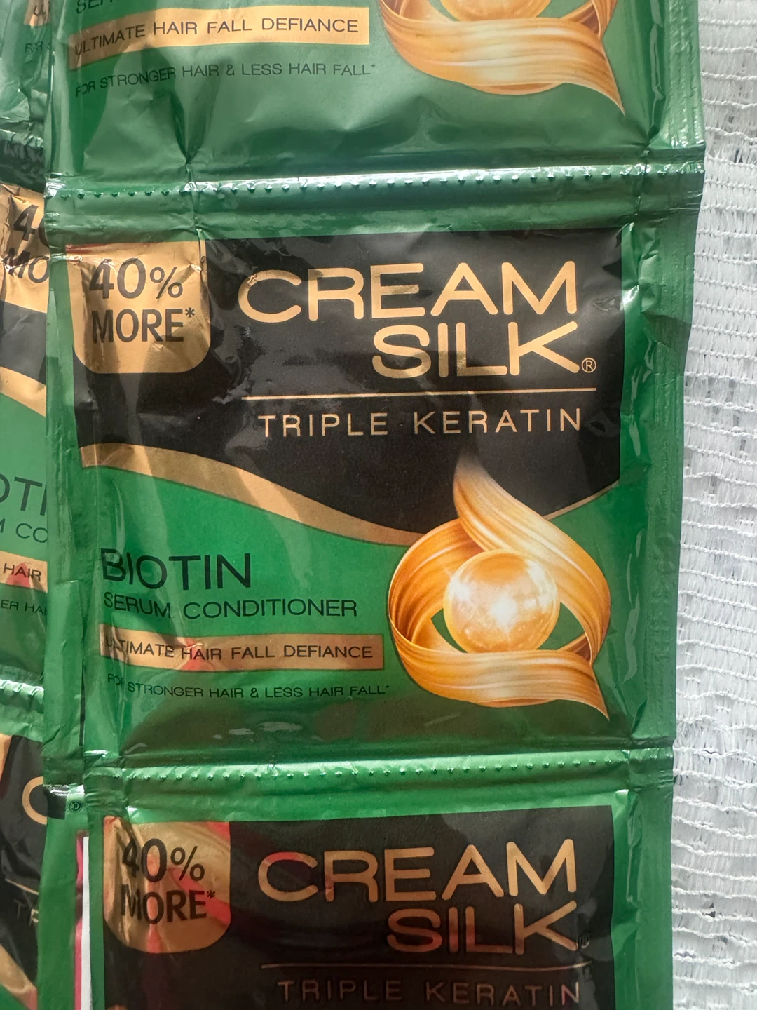 Cream Silk Triple Keratin Biotin Conditioner Sachets - photo 3