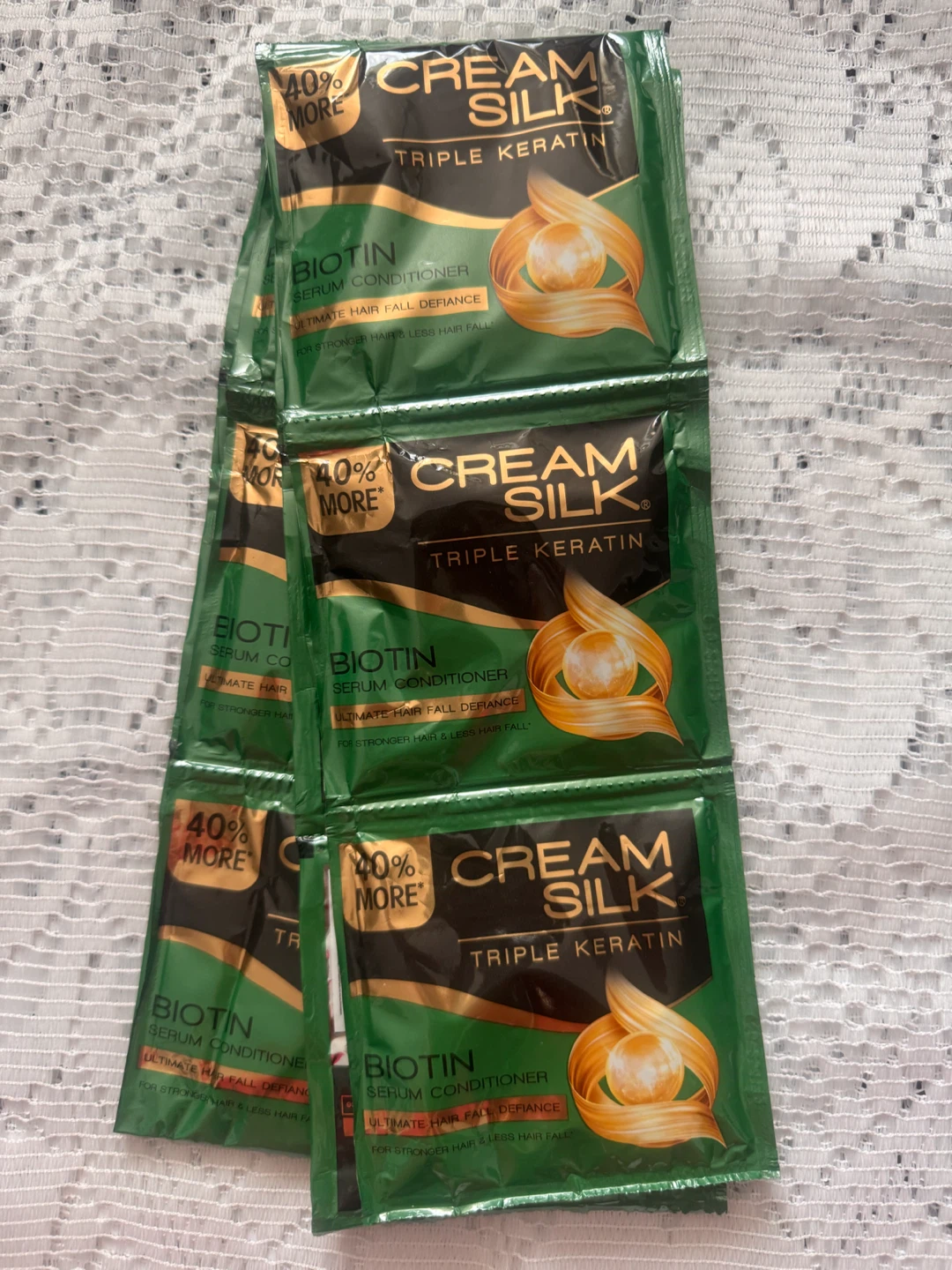 Cream Silk Triple Keratin Biotin Conditioner Sachets - photo 4