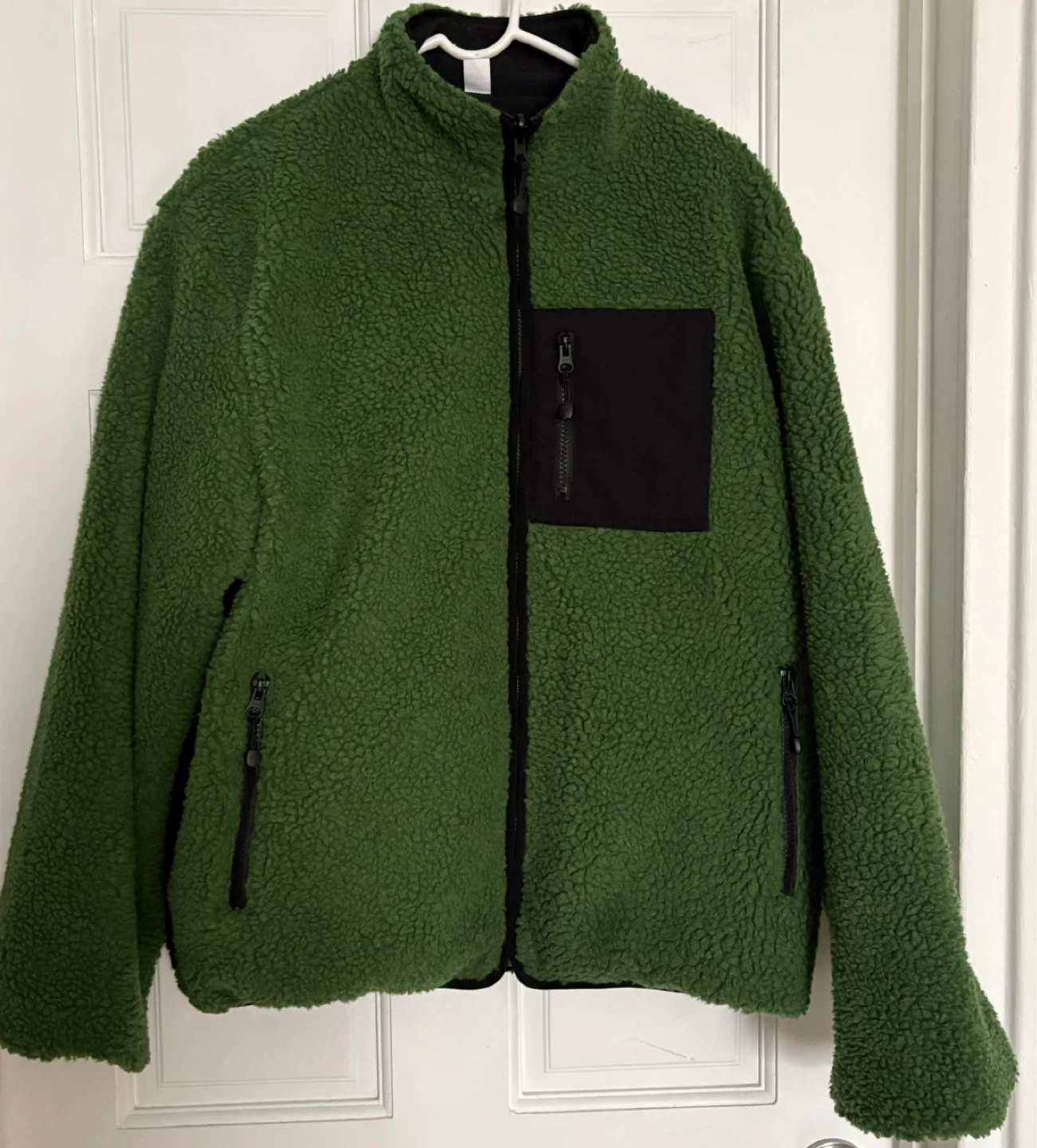 Green 8-Ball Sherpa Fleece Jacket