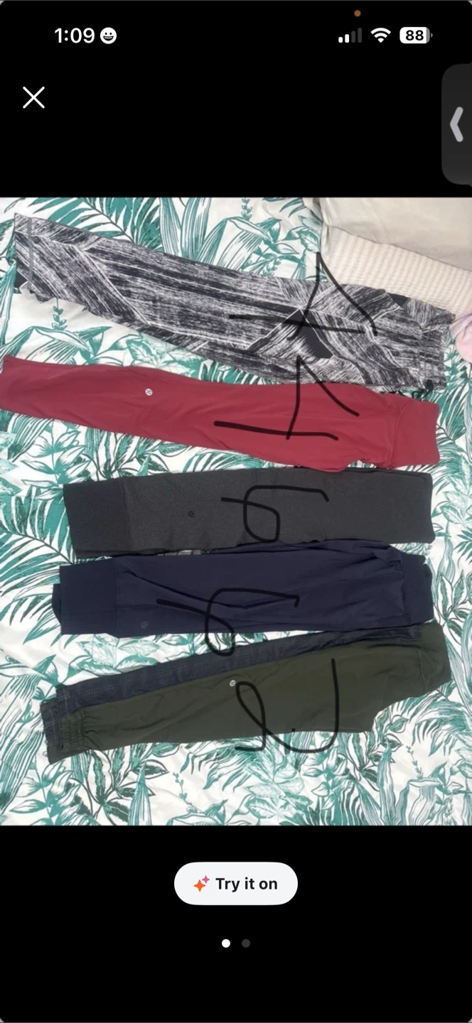 Set of 5 Lululemon Leggings
