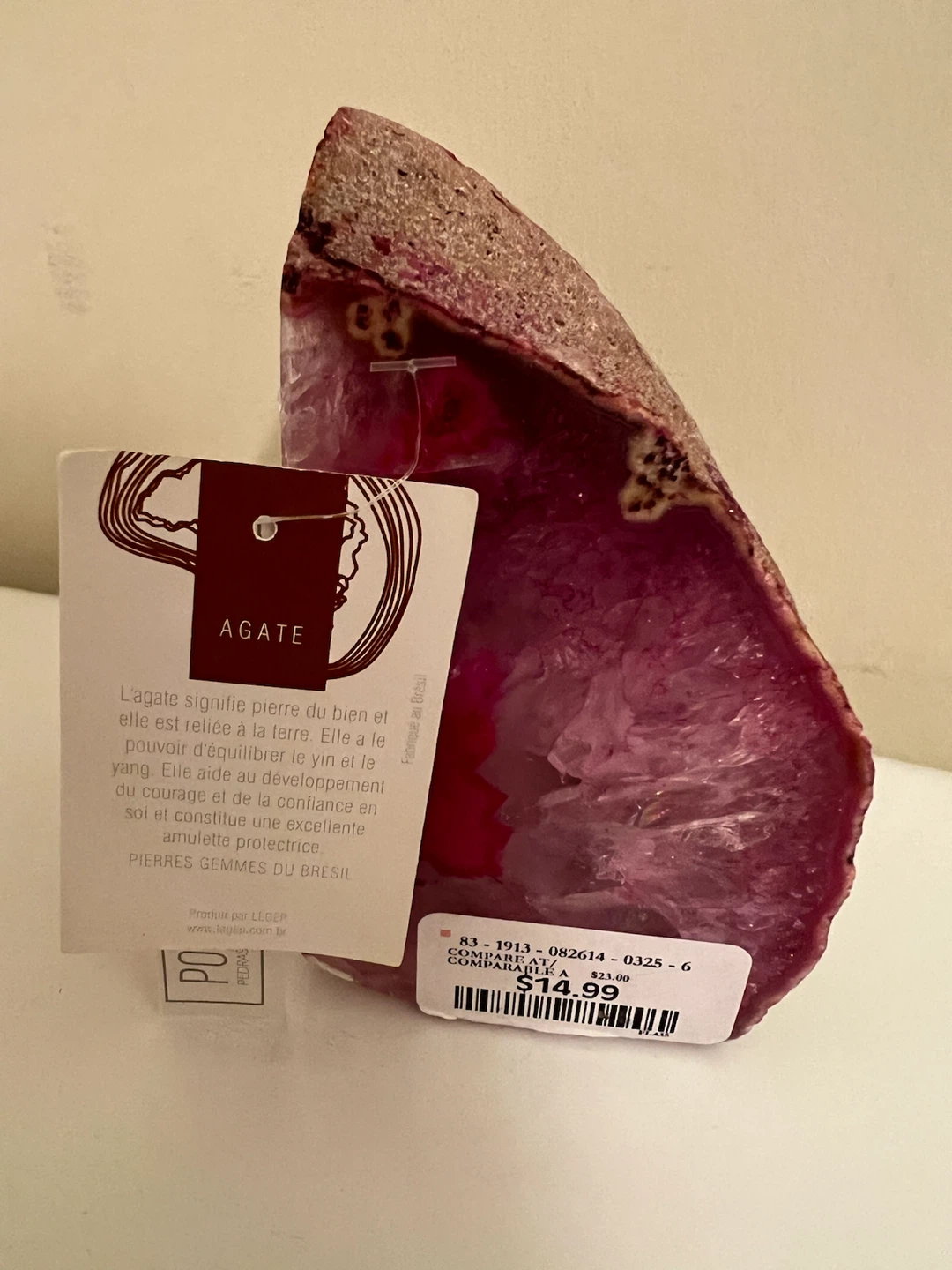 LEGEP Pink Agate Bookend - photo 3