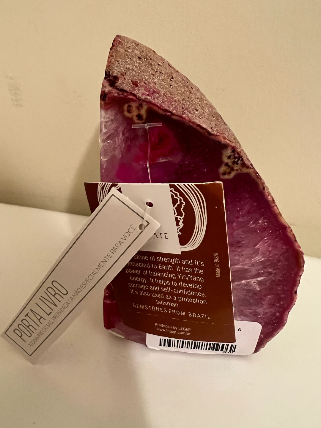 LEGEP Pink Agate Bookend - photo 4