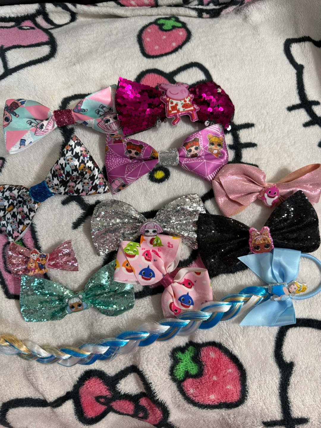 Assorted Character Hair Bows and Accessories