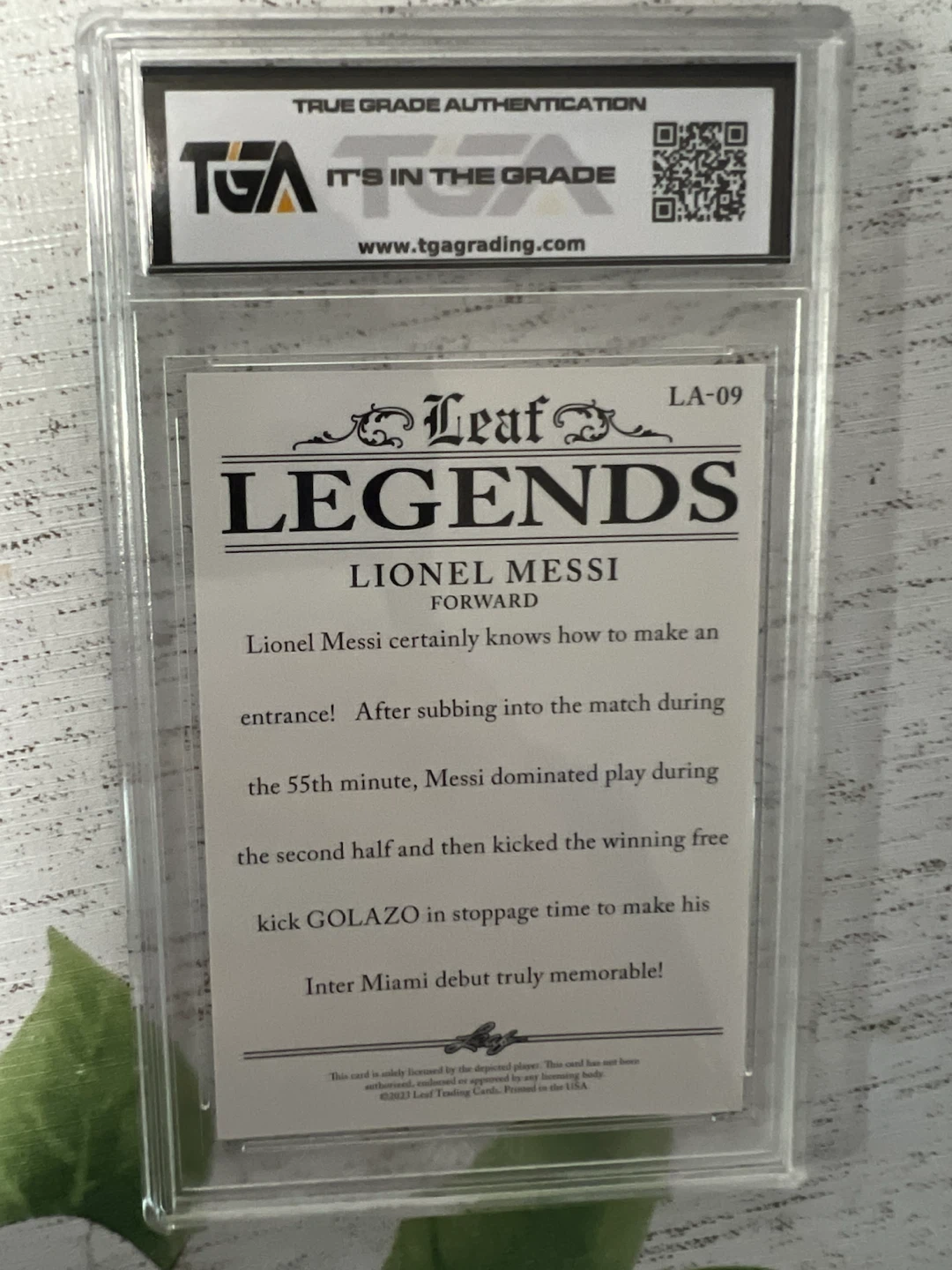 2023 Leaf Lionel Messi Legends Achievement TGA 10 - photo 2