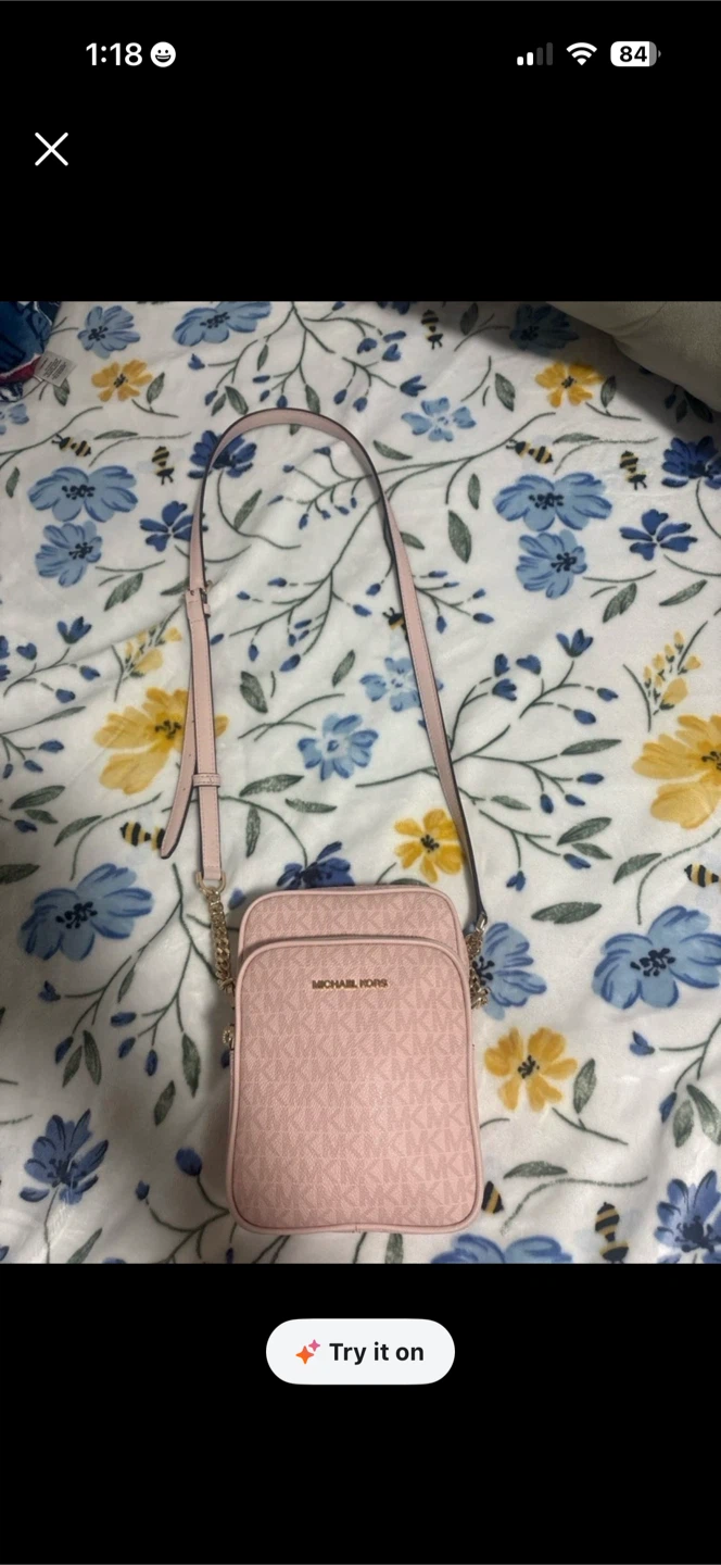 Michael Kors Pink Logo Crossbody Bag