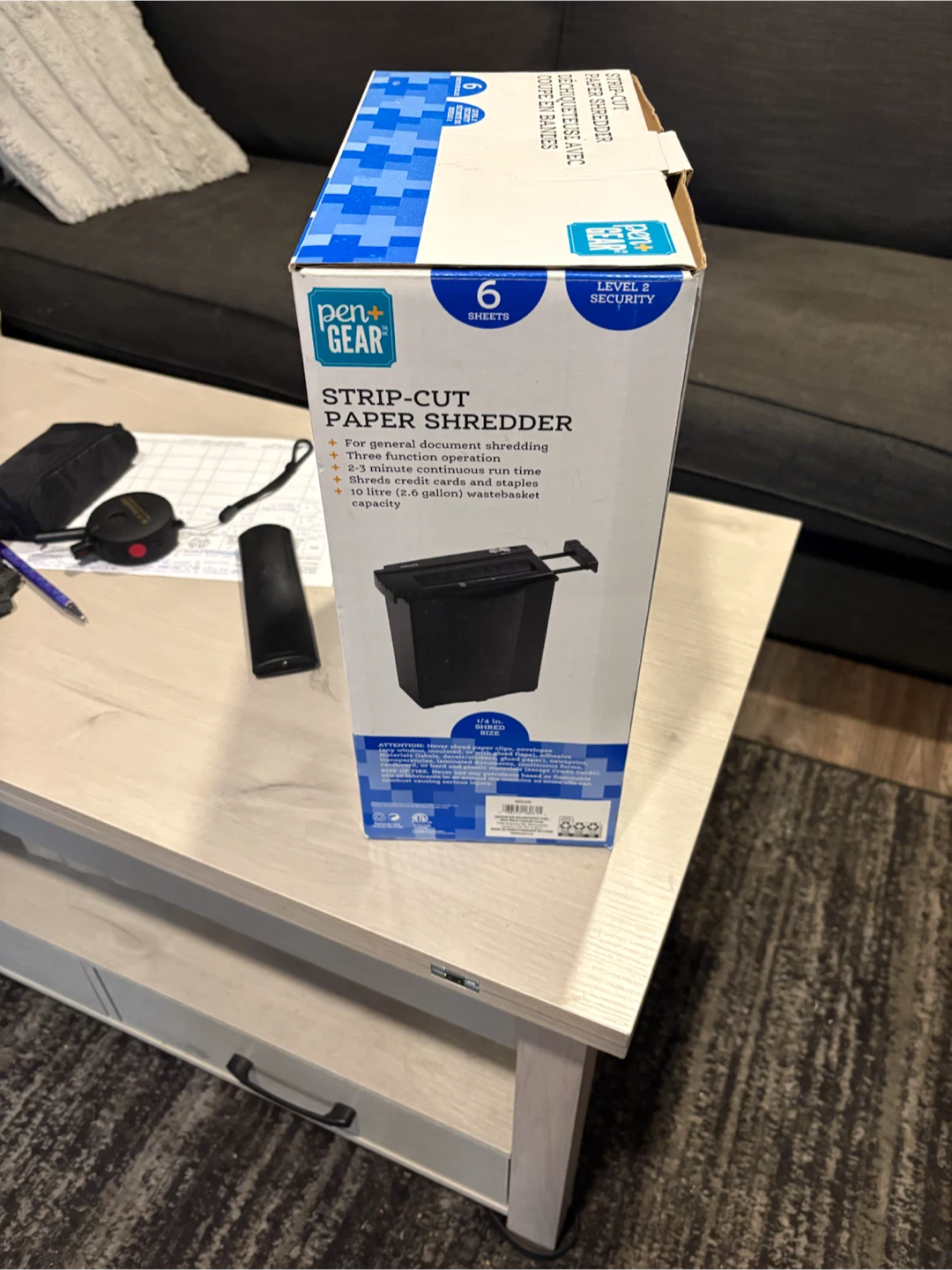 Pen+Gear Strip-Cut Paper Shredder - photo 2